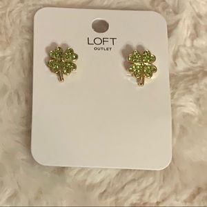 Shamrock Rhinestone Earrings